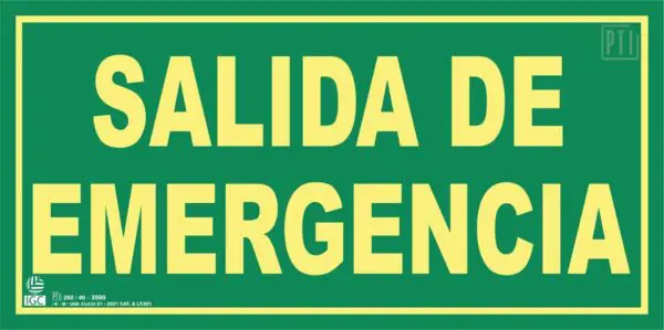SALIDA EMERGENCIA